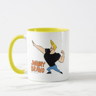 Johnny Bravo Flexing Mugg