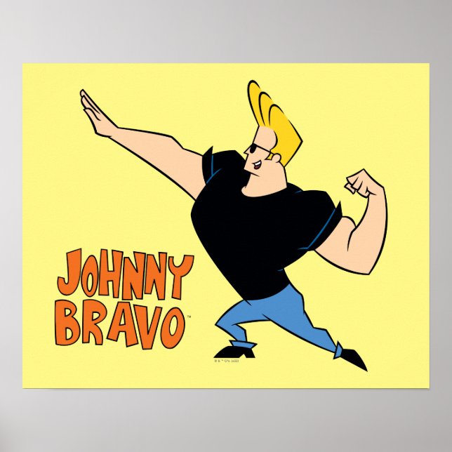 Johnny Bravo Flexing Poster (Framsidan)