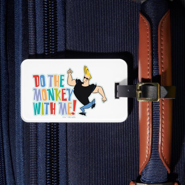 Johnny Bravo, gör apan med mig! Bagagebricka (Framsida Insitu 4)