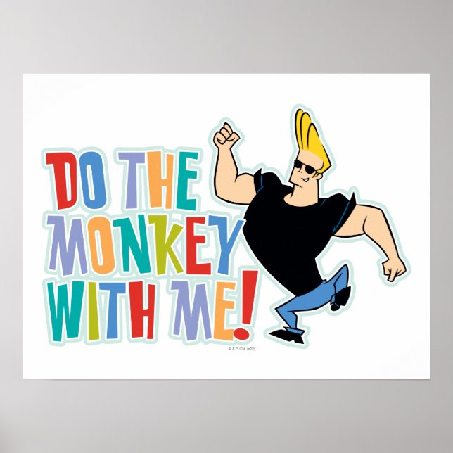Johnny Bravo, gör apan med mig! Poster (Framsidan)