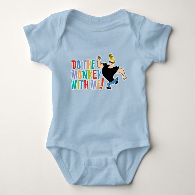 Johnny Bravo, gör apan med mig! T Shirt (Framsida)