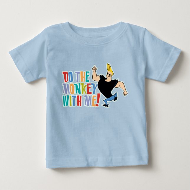 Johnny Bravo, gör apan med mig! T Shirt (Framsida)