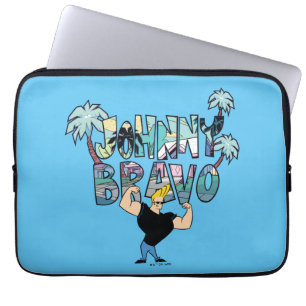 Johnny Bravo Handflatan Träd Namn Laptop Fodral