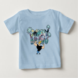 Johnny Bravo Handflatan Träd Namn T Shirt