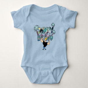 Johnny Bravo Handflatan Träd Namn T Shirt