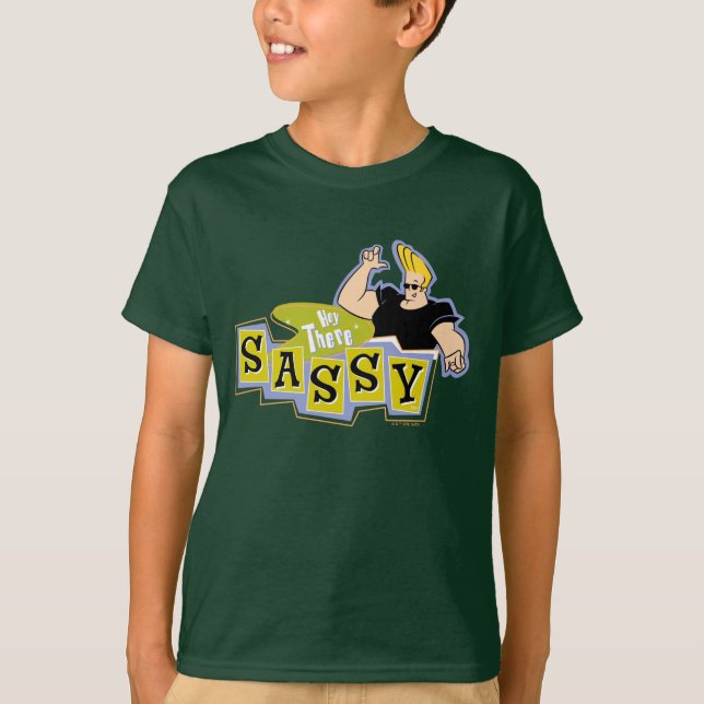 Johnny Bravo - Hej där Sassy T Shirt (Framsida)