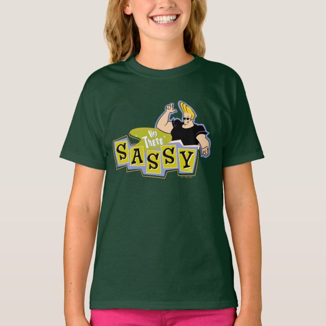 Johnny Bravo - Hej där Sassy T Shirt (Framsida)