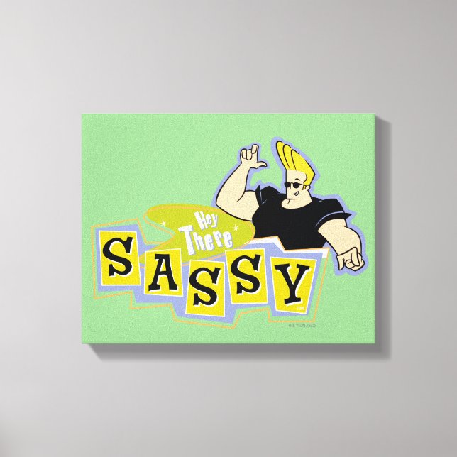 Johnny Bravo - Hey There Sassy Canvastryck (Framsida)