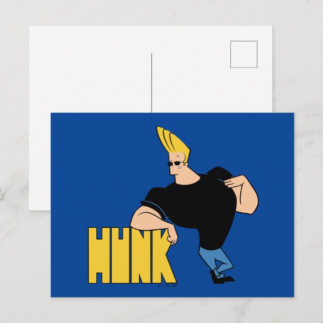 Johnny Bravo - Hunk Vykort (Fram/baksida)