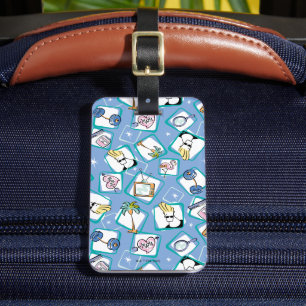 Johnny Bravo Icon Mönster Bagagebricka
