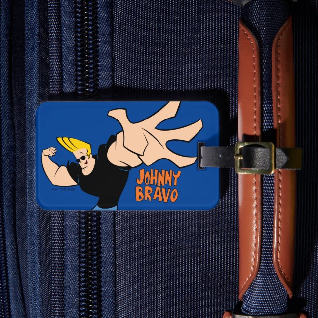 Johnny Bravo Iconic Pose Bagagebricka (Framsida Insitu 4)