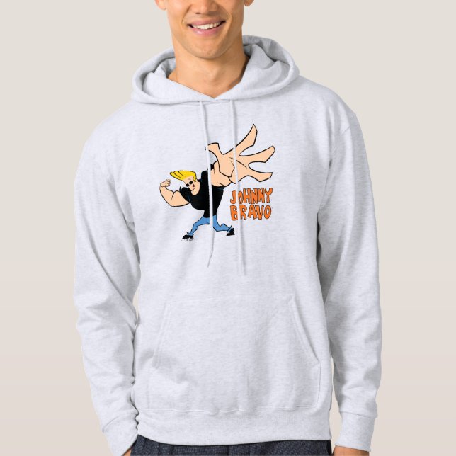 Johnny Bravo Iconic Pose Hoodie (Framsida)