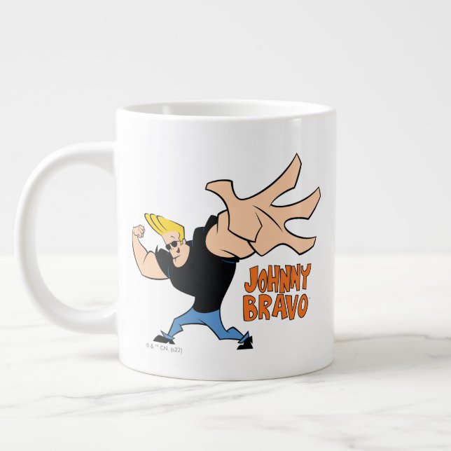Johnny Bravo Iconic Pose Jumbo Mugg (Vänster)