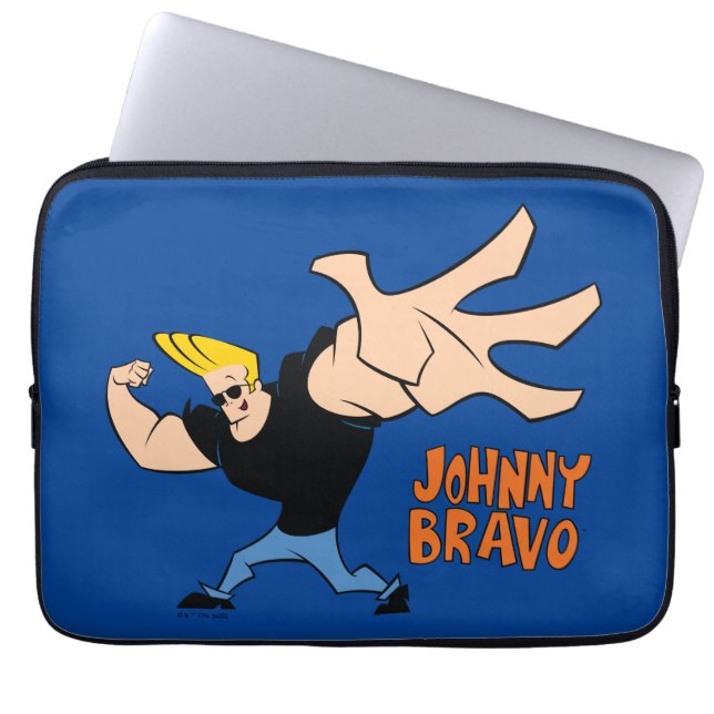 Johnny Bravo Iconic Pose Laptop Fodral (Framsidan)