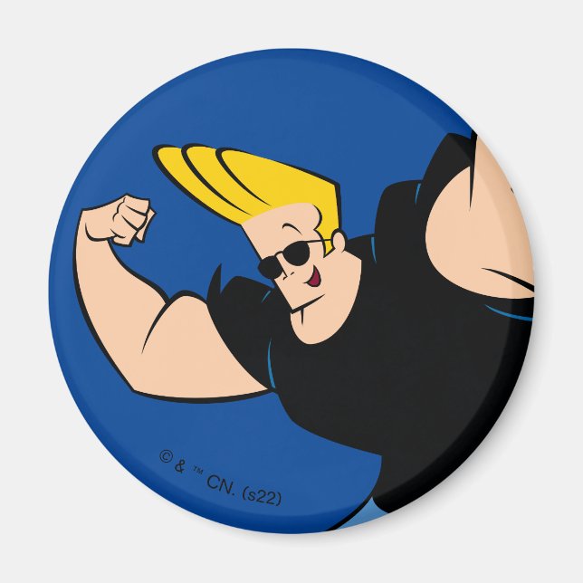 Johnny Bravo Iconic Pose Magnet (Framsidan)
