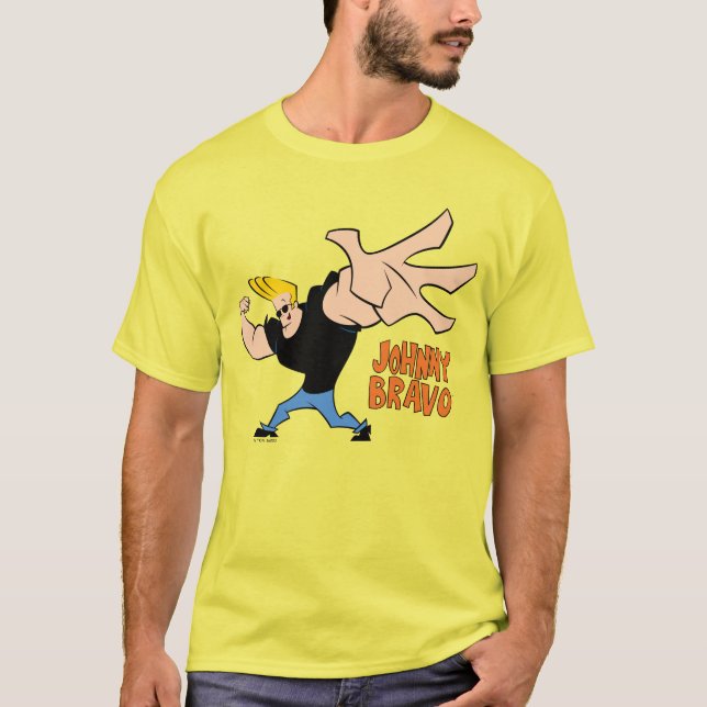 Johnny Bravo Iconic Pose T Shirt (Framsida)