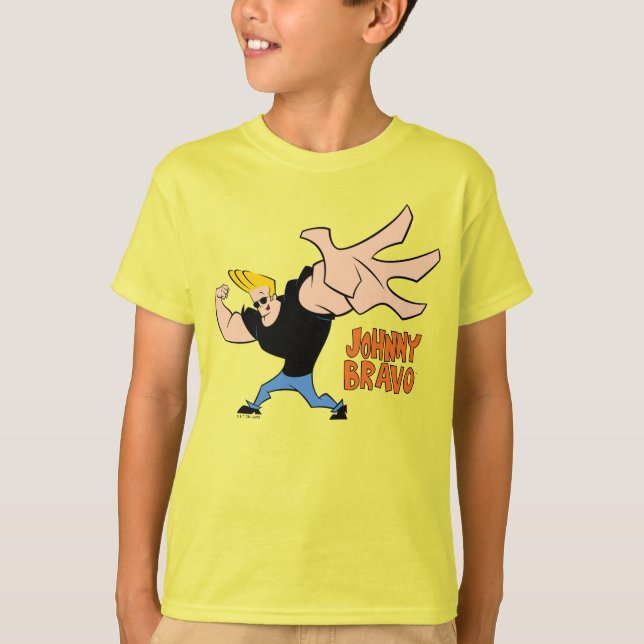 Johnny Bravo Iconic Pose T Shirt (Framsida)