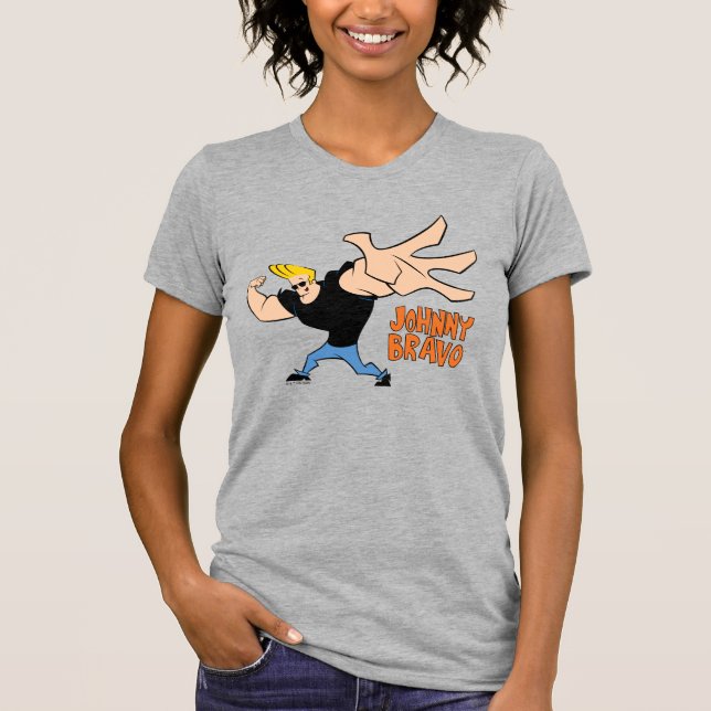 Johnny Bravo Iconic Pose T Shirt (Framsida)