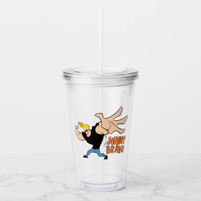 Johnny Bravo Iconic Pose Take Away Mugg (Framsida)
