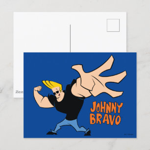 Johnny Bravo Iconic Pose Vykort