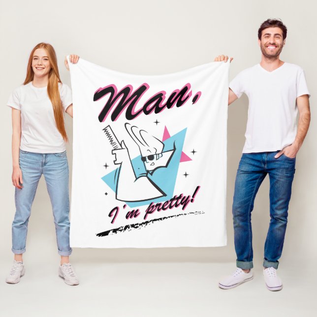 Johnny Bravo - Man I'm Pretty Retro Graphic Fleecefilt (På plats)