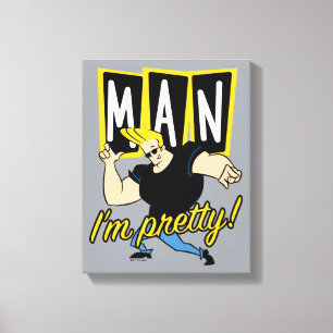 Johnny Bravo - Man jag är Söt Canvastryck