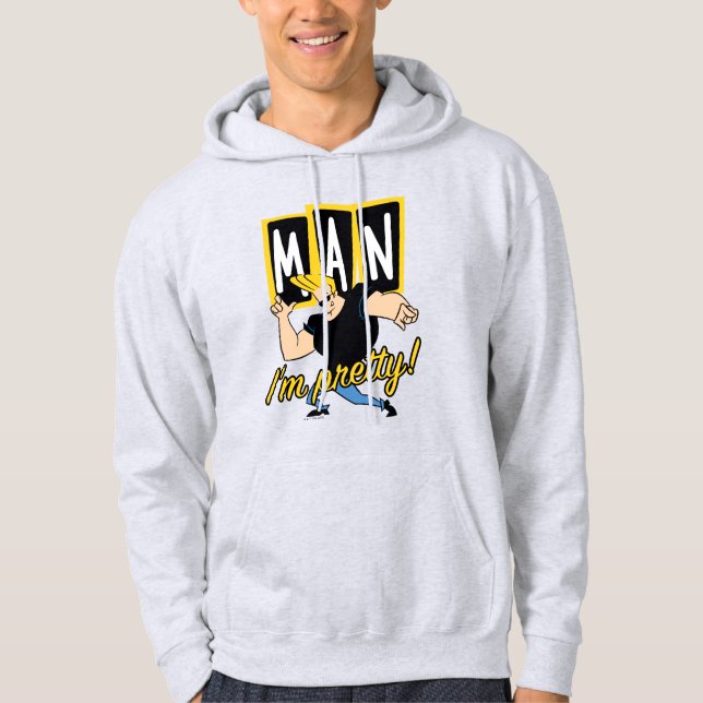 Johnny Bravo - Man jag är Söt Hoodie (Framsida)