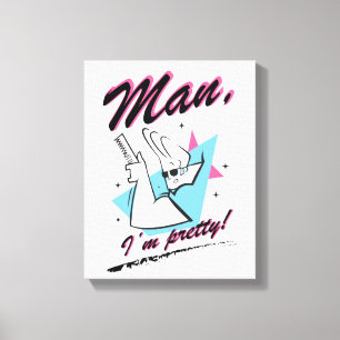 Johnny Bravo - Man jag är Söt Retro Graphic Canvastryck