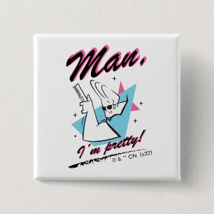 Johnny Bravo - Man jag är Söt Retro Graphic Knapp