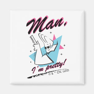 Johnny Bravo - Man jag är Söt Retro Graphic Magnet
