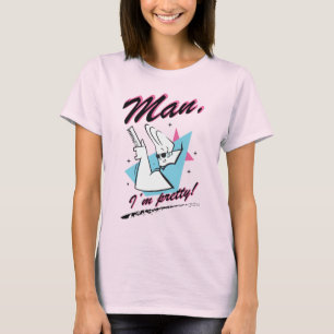 Johnny Bravo - Man jag är Söt Retro Graphic T Shirt