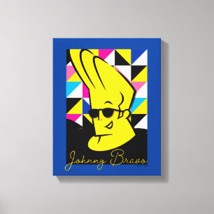 Johnny Bravo Pop Art Graphic Canvastryck