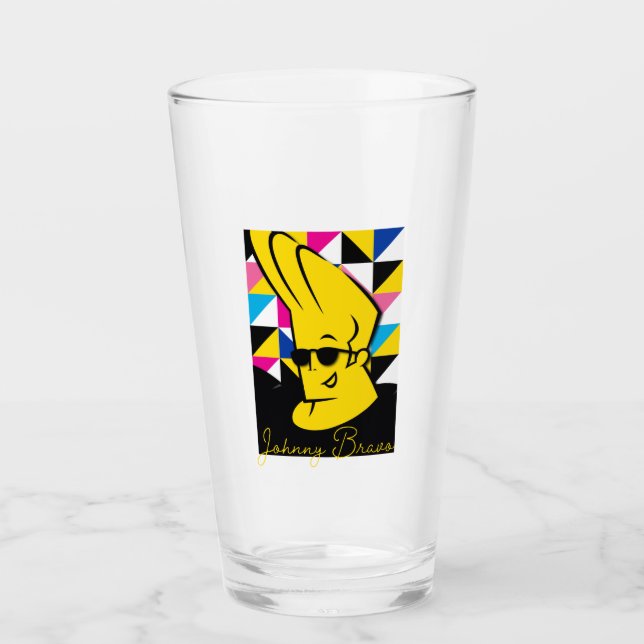 Johnny Bravo Pop Art Graphic Glaskopp (Framsida)