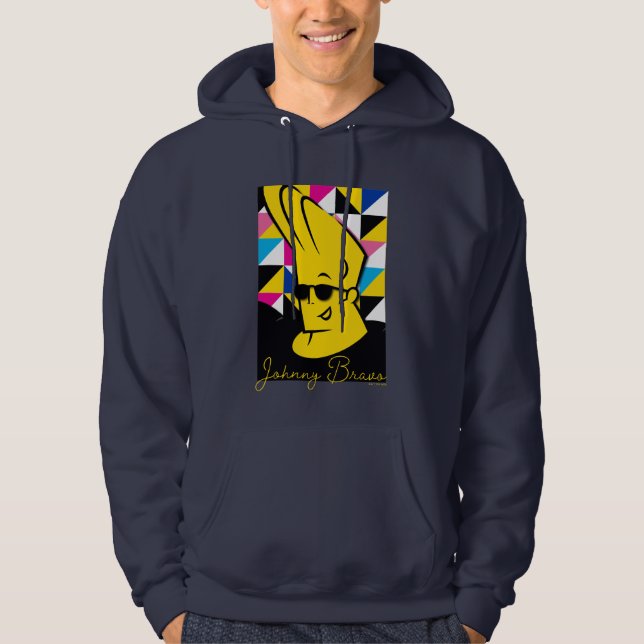 Johnny Bravo Pop Art Graphic Hoodie (Framsida)