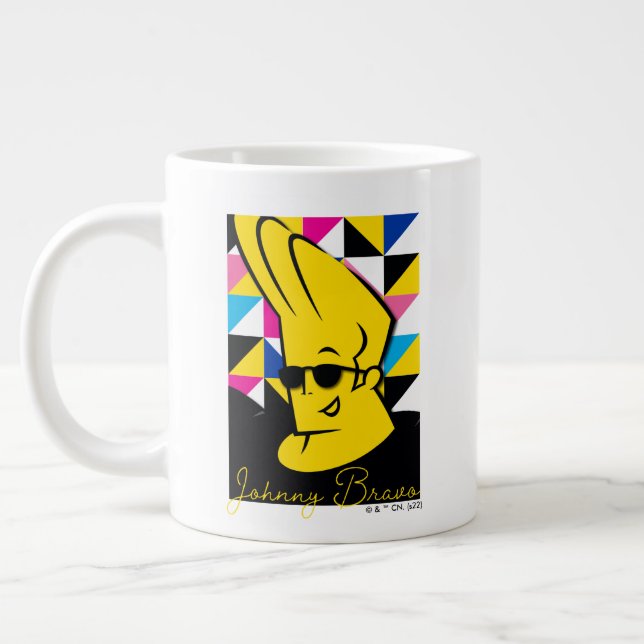 Johnny Bravo Pop Art Graphic Jumbo Mugg (Vänster)