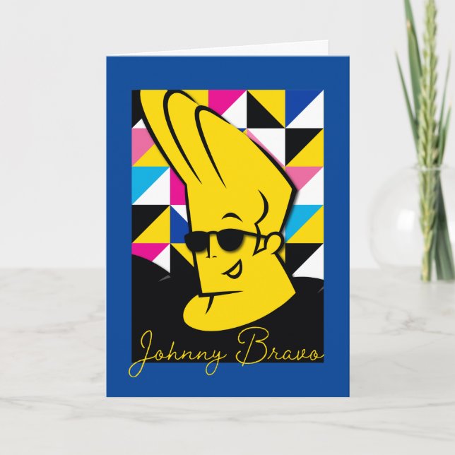 Johnny Bravo Pop Art Graphic Kort (Framsida)