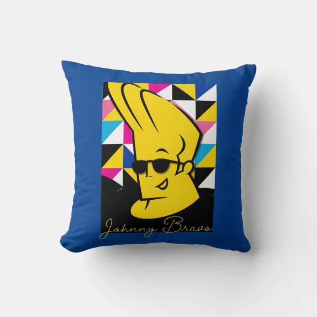 Johnny Bravo Pop Art Graphic Kudde (Framsida)