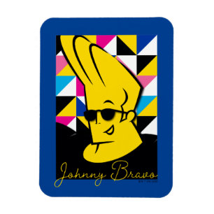 Johnny Bravo Pop Art Graphic Magnet
