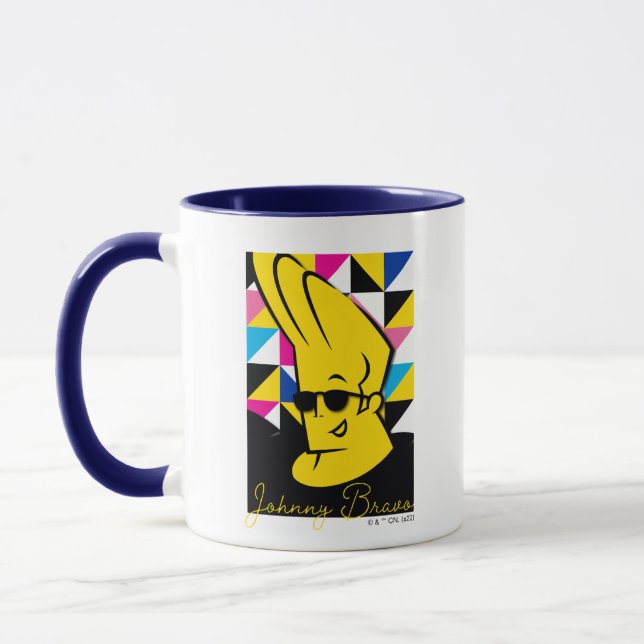 Johnny Bravo Pop Art Graphic Mugg (Vänster)