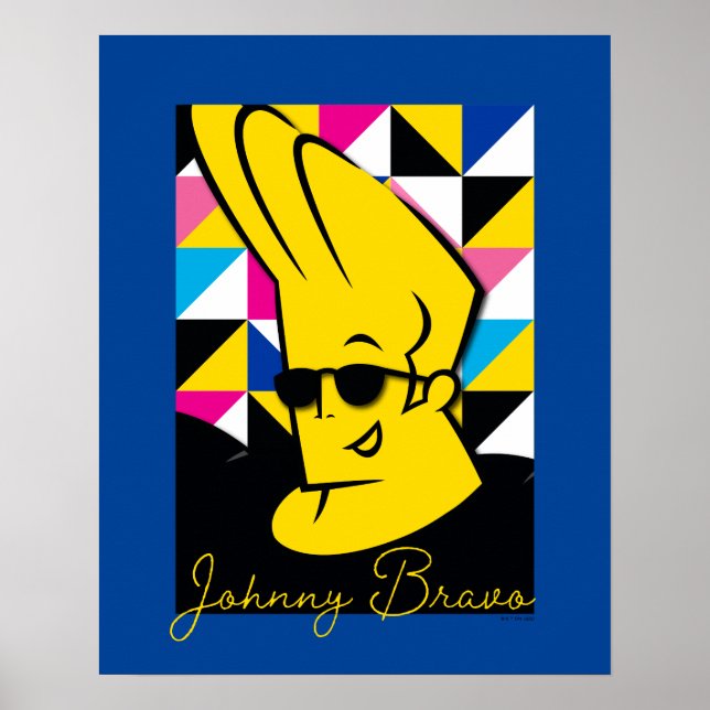 Johnny Bravo Pop Art Graphic Poster (Framsidan)