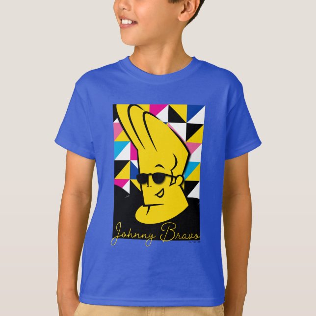Johnny Bravo Pop Art Graphic T Shirt (Framsida)
