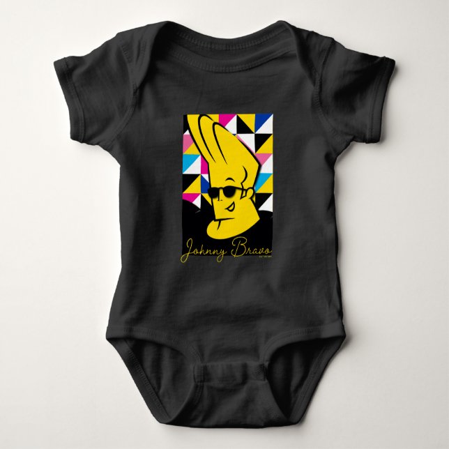 Johnny Bravo Pop Art Graphic T Shirt (Framsida)