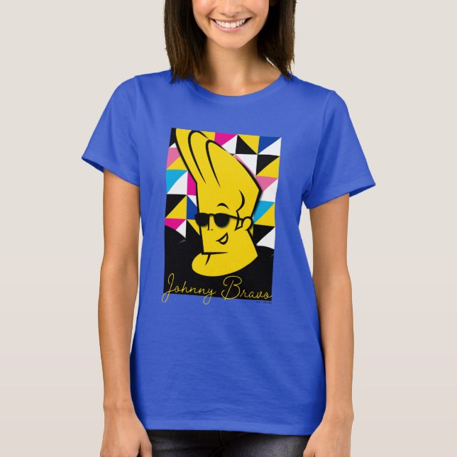 Johnny Bravo Pop Art Graphic T Shirt (Framsida)