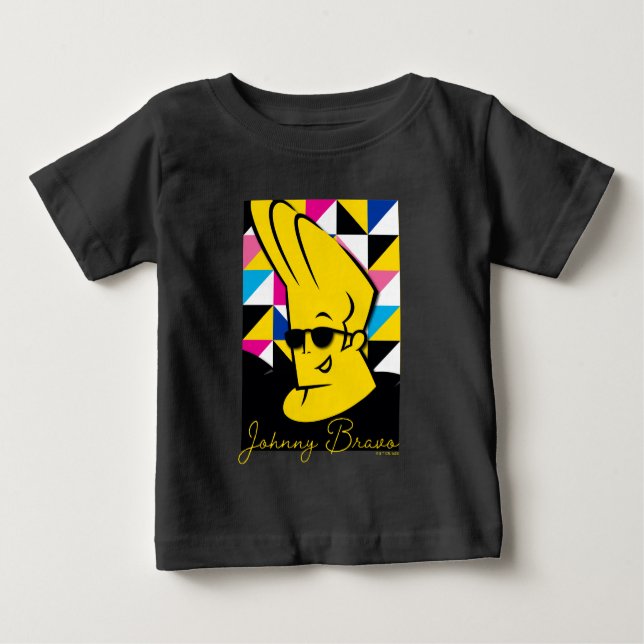 Johnny Bravo Pop Art Graphic T Shirt (Framsida)
