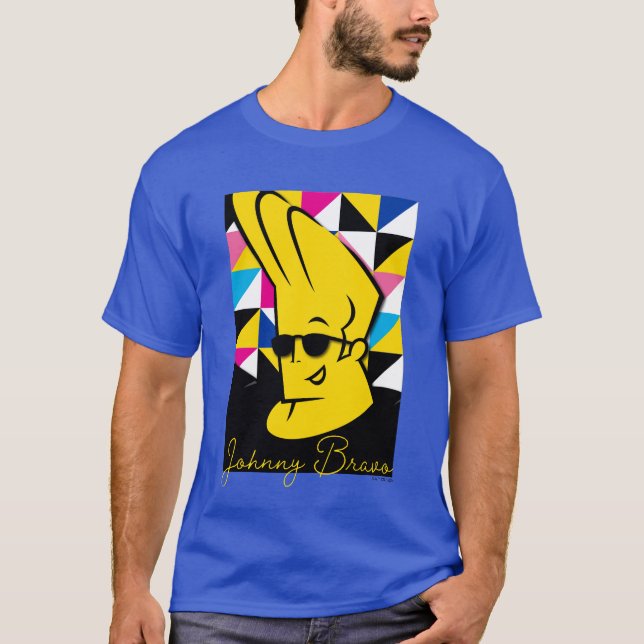 Johnny Bravo Pop Art Graphic T Shirt (Framsida)