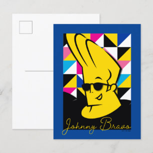 Johnny Bravo Pop Art Graphic Vykort