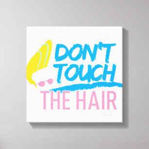 Johnny Bravo - Rör inte hair Graphic Canvastryck