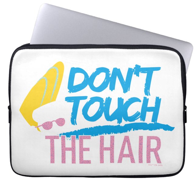 Johnny Bravo - Rör inte hair Graphic Laptop Fodral (Framsidan)