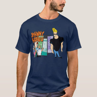 Johnny Bravo Vänner rolig T Shirt