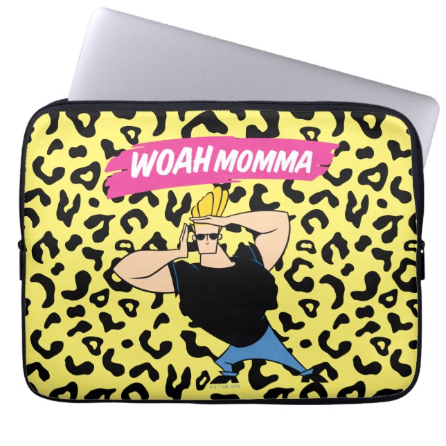 Johnny Bravo - Woah Momma Laptop Fodral (Framsidan)